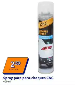 Action Spray para para-choques C&C promoção