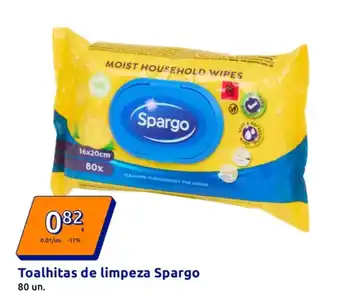 Action Toalhitas de limpeza Spargo promoção