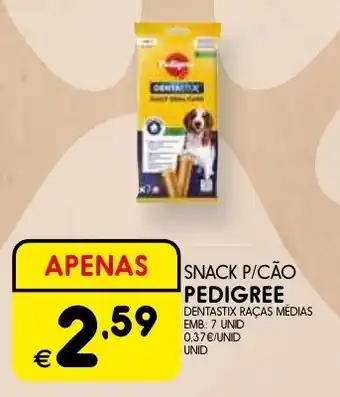 Snack p/cão pedigree