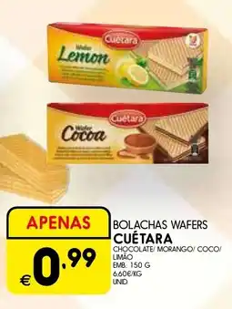 Meu Super Bolachas wafers cuétara promoção
