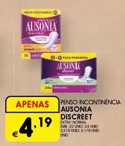 Meu Super Penso incontinência ausonia discreet promoção