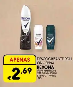 Meu Super Desodorizante roll on / spray rexona promoção