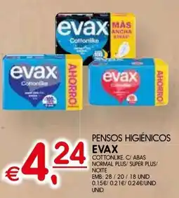 Meu Super Pensos higiénicos evax promoção