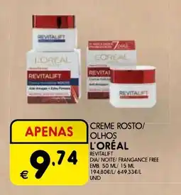 Meu Super Creme rosto/ olhos l'oréal promoção