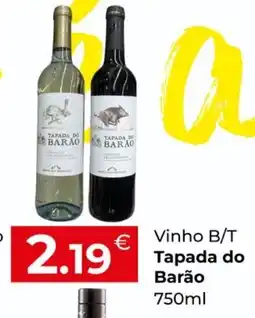 Miranda Supermercados Vinho B/T Tapada do Barão promoção