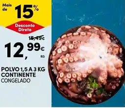 Continente Polvo 1,5 a 3 kg continente congelado promoção