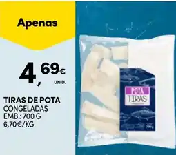 Continente Tiras de pota congeladas promoção