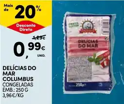 Continente Delicias do mar columbus congeladas promoção