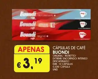 Meu Super Cápsulas de café buondi promoção