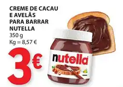 E.Leclerc Creme de cacau e avelas para barrar nutella promoção