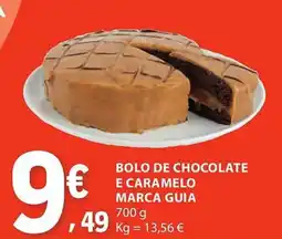 E.Leclerc Bolo de chocolate e caramelo marca guia promoção