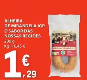 E.Leclerc Alheira de mirandela igp o sabor das nossas regiões promoção