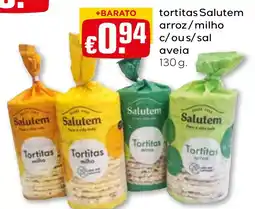 Bolama tortitas Salutem arroz/milho c/ous/sal aveia promoção