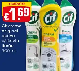 Bolama Cif creme original activo c/lixívia limão promoção