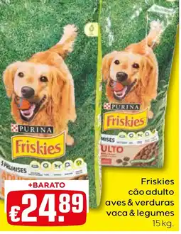 Bolama Friskies cão adulto aves & verduras vaca & legumes promoção