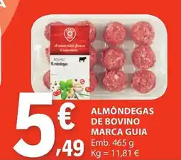 E.Leclerc Almondegas de bovino marca guia promoção