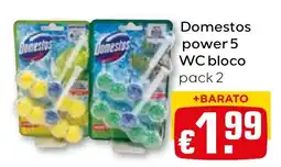 Bolama Domestos power 5 WC bloco pack 2 promoção