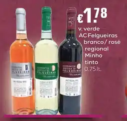 Bolama v. verde AC Felgueiras branco/rosé regional Minho tinto promoção