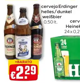 Bolama cerveja Erdinger helles/dunkel weißbier promoção