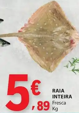 E.Leclerc Raia inteira fresca promoção