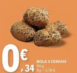 E.Leclerc Bola 5 cereais promoção