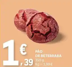 E.Leclerc Pão de beterraba promoção