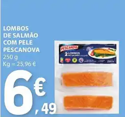 E.Leclerc Lombos de salmão com pele pescanova promoção