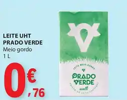 E.Leclerc Leite uht prado verde meio gordo promoção