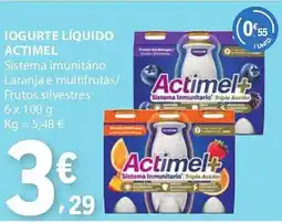 E.Leclerc Iogurte líquido actimel promoção
