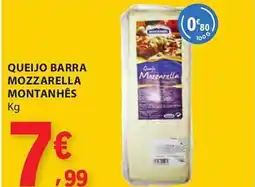 E.Leclerc Queijo barra mozzarella montanhês promoção