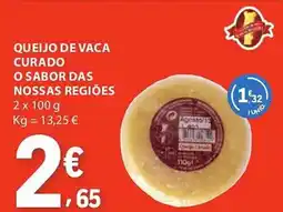 E.Leclerc Queijo de vaca curado o sabor das nossas regiões promoção