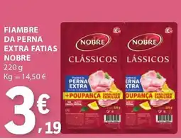 E.Leclerc Fiambre da perna extra fatias nobre promoção