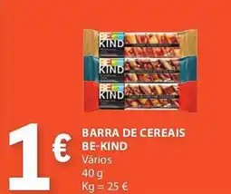 E.Leclerc Barra de cereais be-kind promoção