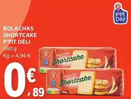 E.Leclerc Bolachas shortcake p'tit déli promoção