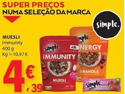 E.Leclerc Muesli immunity promoção
