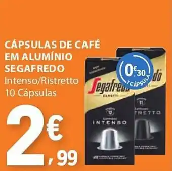 E.Leclerc Cápsulas de café em alumínio segafredo promoção