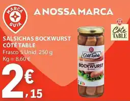 E.Leclerc Salsichas bockwurst côté table promoção