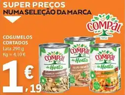 E.Leclerc Cogumelos cortados compal promoção