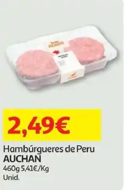 Minipreço Hambúrgueres de Peru AUCHAN promoção