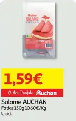 Minipreço Salame AUCHAN Fatias promoção