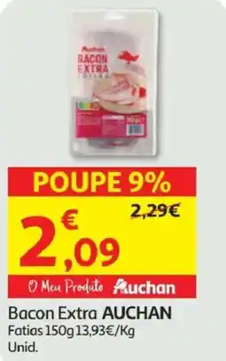 Minipreço Bacon Extra AUCHAN Fatias promoção