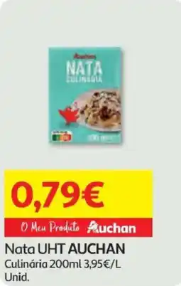 Minipreço Nata UHT AUCHAN Culinária promoção