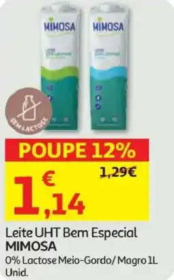Minipreço Leite UHT Bem Especial MIMOSA promoção