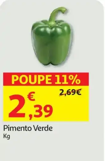Auchan Pimento Verde promoção