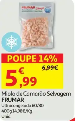 Auchan Miolo de Camarão Selvagem FRUMAR promoção