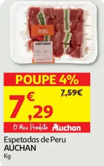 Auchan Espetadas de Peru AUCHAN promoção