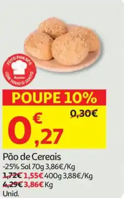 Auchan Pão de Cereais promoção