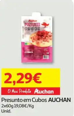 Auchan Presunto em Cubos AUCHAN promoção