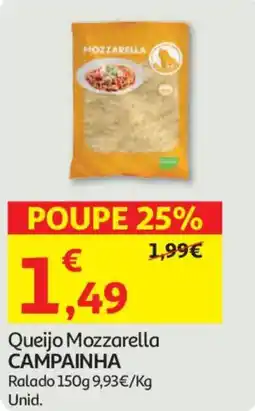 Auchan Queijo Mozzarella CAMPAINHA promoção