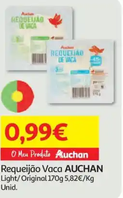 Auchan Requeijão Vaca AUCHAN Light/Original promoção